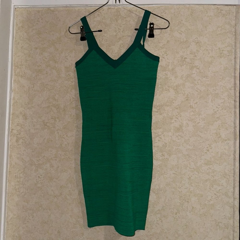 Green Mini Bodycon Dress